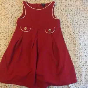 Little girls red dress